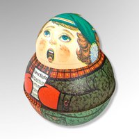 1982 Bristol Ware Caroler Collectible Metal Container