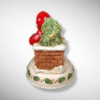 1985 Enesco Ceramic Saint Nicholas Music Box