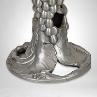 Pair of Vintage 1989 Seagull Pewter Candlestick Holders, Made in Canada, 3.25" Tall, Excellent Condition