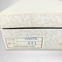 Vintage White Beaded Clutch
