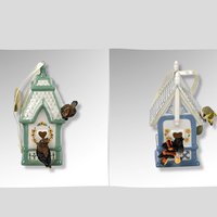 2000 Bradford Exchange Porcelain Birdhouse Ornament, Your Choice
