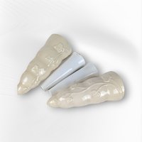 Pair of Vintage McCoy Cream Ivy Wall Pockets with Inserts