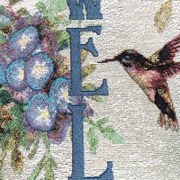 Lena Liu Welcome Tapestry: Floral Elegance for Your Space