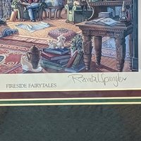 1993 Fireside Fairytales Signed Print by Randal Spangler | Unframed Vintage Artwork | Collectible Fairy Tale Decor | Whimsical Home Wall Art