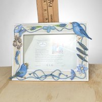 Vintage Marjolein Bastin Bluebird 4x6 Picture Frame: A Charming Accent for Your Memories