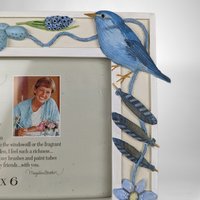 Vintage Marjolein Bastin Bluebird 4x6 Picture Frame: A Charming Accent for Your Memories