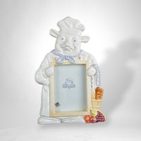 Charming 1996 Figi Pig Chef 3.5 x 5" Picture Frame