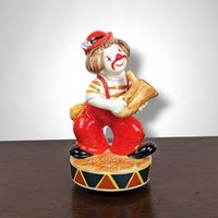 Vintage Global Art Clown Music Box: A Melody of Nostalgia