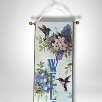 Lena Liu Welcome Tapestry: Floral Elegance for Your Space