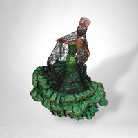 Vintage 12" Marin Flamenco Dancing Couple Figurines