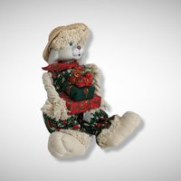 House of Lloyd Christmas Around the World Porcelain Flossie and Floyd Bunny Shelf Sitters - Charming Holiday Decorations!