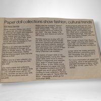 1976 The Ginghams Paper Doll and Playset: Sarah's Picnic - Vintage Collectible