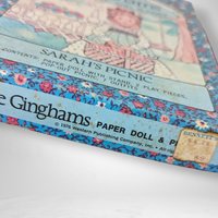 1976 The Ginghams Paper Doll and Playset: Sarah's Picnic - Vintage Collectible
