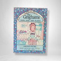 1976 The Ginghams Paper Doll and Playset: Sarah's Picnic - Vintage Collectible