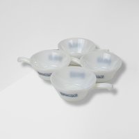 Set of 4 Royal Currier and Ives White and Blue Chili Bowls
