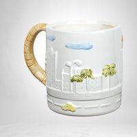 Takahashi Dinosaur Mug, Guitar Playing Dinosaur,  Novelty Mug,  Collectible Mug,  Unique Gift for Music Lovers