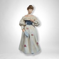 Homco Woman in Floral Dress Figurine 1463