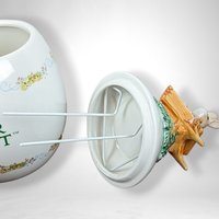 2003 FTD Peter Rabbit Covered Egg Shaped Planter - Charming Collectible