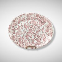 Churchill Pink Peony 12" Oval Serving Platter