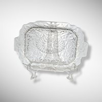 Vintage Indiana Glass Pineapple & Floral Oval Serving Bowl (10")