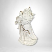 Vintage Bisque Porcelain Santa Claus Music Box | Plays "Santa Claus is Coming to Town" | Excellent Condition
