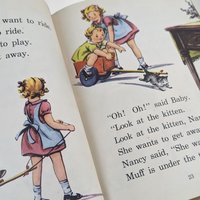 Vintage 1947 'At Play Easy Growth in Reading' Children's Book 