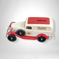 Vintage ERTL Replica 1932 Ford Delivery Van Texaco Die Cast Bank - Collector's Delight