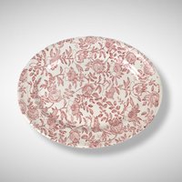 Churchill Pink Peony 12" Oval Serving Platter