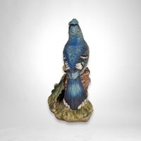 Vintage Lefton Ceramic Blue Jay Figurine KW7457 - Charming Collectible Bird Decor