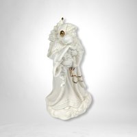 Vintage Bisque Porcelain Santa Claus Music Box | Plays "Santa Claus is Coming to Town" | Excellent Condition