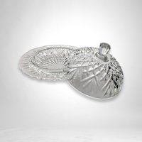 Anchor Hocking Pineapple Clear Glass Butter/Serving Dish with Lid – Classic Elegance for Your Table