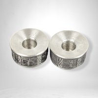 Elegant Pair of KYRR Norsk Pewter Taper Candle Holders