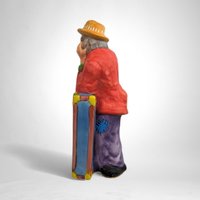 Vintage Emmett Kelly Freeloader Figurine - Timeless Clown Charm (8" Ceramic)