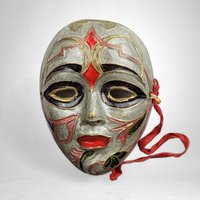 Collectible Indian Brass Mask | Vintage Wall Art | Unusual Home Decor