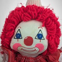 Vintage Plush Clown Doll: Nostalgic Collectible