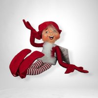 Vintage Annalee Christmas Elf Doll - Festive Holiday Collectible