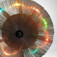 Vintage Fiber Optic Tree Topper: Twinkling Holiday Elegance