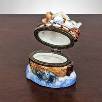 Vintage Noah's Ark Ceramic Trinket Box