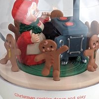 Charming 1989 Hallmark Mrs. Santa's Kitchen Light and Motion Keepsake Ornament