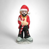 Charming Set of 7 Vintage Emmett Kelly Jr Hobo Clown Figurine/Christmas Ornaments