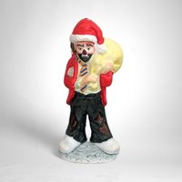 Charming Set of 7 Vintage Emmett Kelly Jr Hobo Clown Figurine/Christmas Ornaments