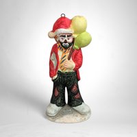 Charming Set of 7 Vintage Emmett Kelly Jr Hobo Clown Figurine/Christmas Ornaments