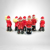 Charming Set of 7 Vintage Emmett Kelly Jr Hobo Clown Figurine/Christmas Ornaments