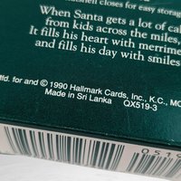 1990 Hallmark Keepsake Nutshell Chat Ornament: Miniature Holiday Magic