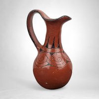 Vintage Native American Handmade Pottery Pitcher/Vase - Cultural Artistry and Heritage