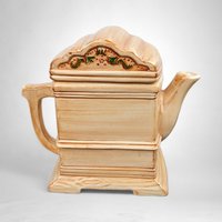 Vintage Ganz Tea For One Ceramic Clock Teapot | Whimsical Kitchen Decor | Unique Gift for Tea Lovers