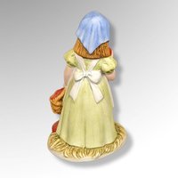 Vintage Reco McClellands Country Love Figurine (3") - Charming Girl with Apples