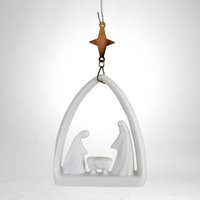 1986 Hallmark Keepsake Miniature Creche Ornament - Nativity Scene Collectible