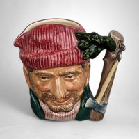 1956 Royal Doulton 'The Lumberjack' Small Toby Mug: Vintage Collectible Treasure