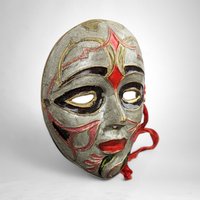 Collectible Indian Brass Mask | Vintage Wall Art | Unusual Home Decor